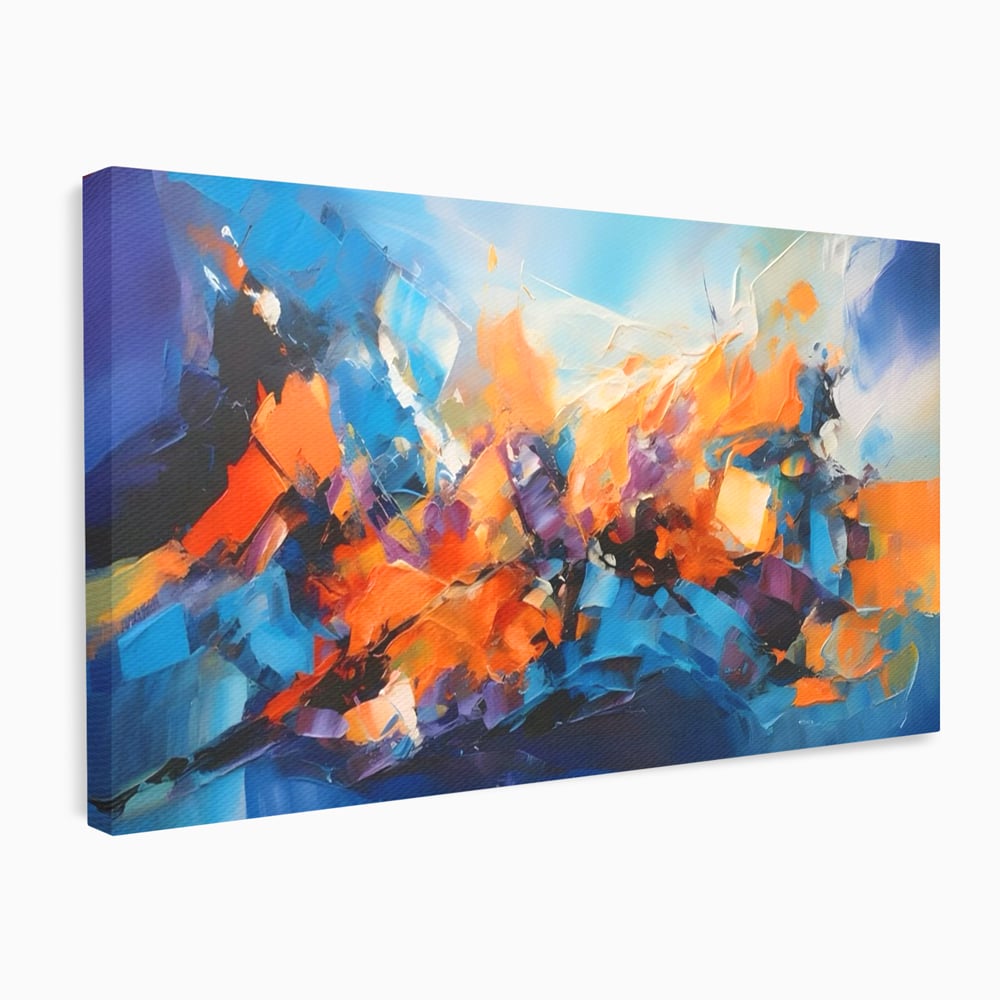 Tablou Canvas Premium LuxCanva® C1250, Futuristic Abstract Art , Relaxare, Living Room, Culori Vibrante
