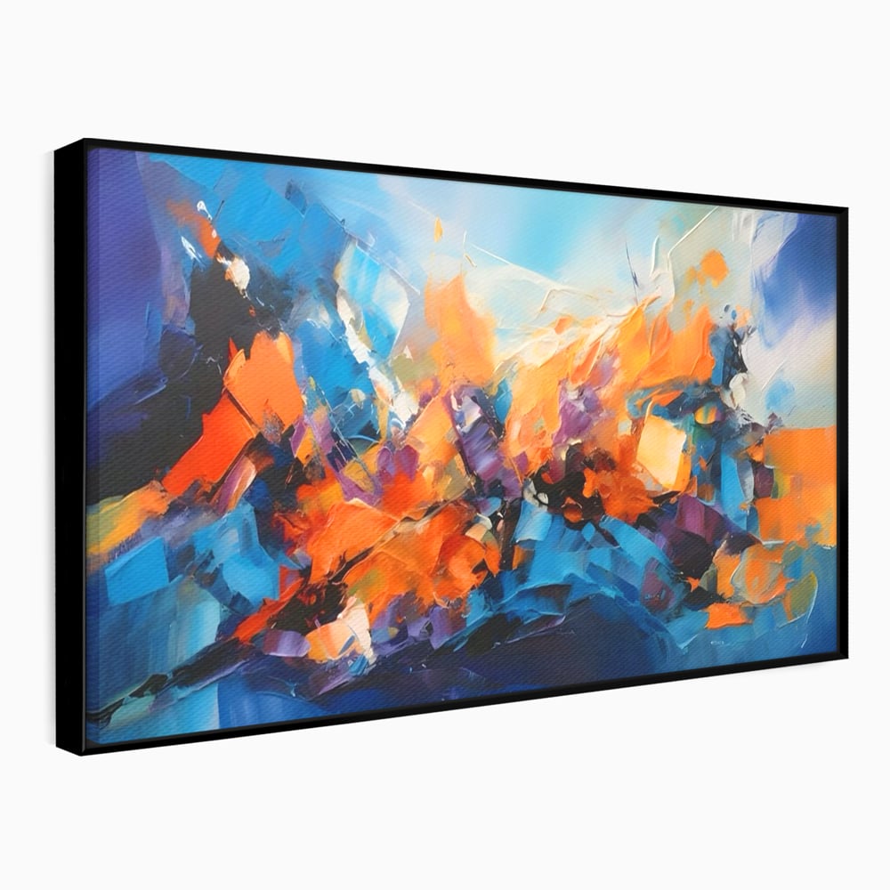 Tablou Canvas Premium LuxCanva® C1250, Futuristic Abstract Art , Relaxare, Living Room, Culori Vibrante