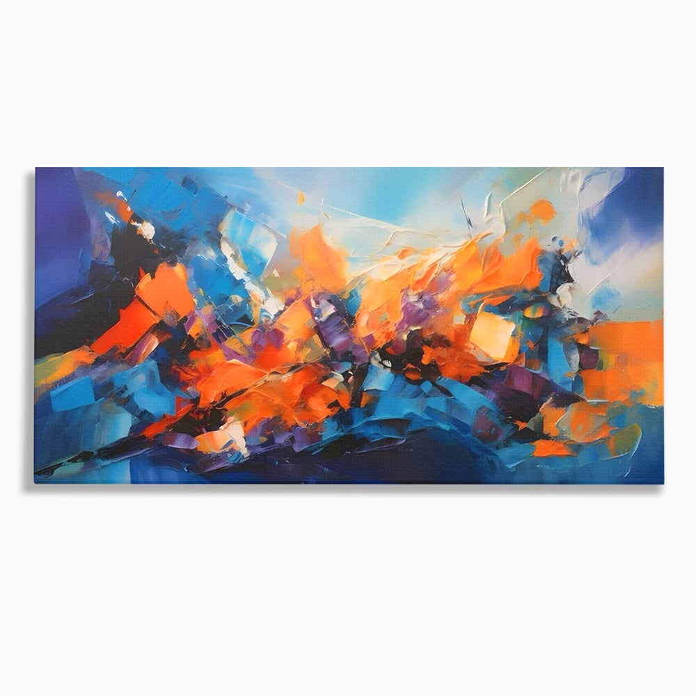 Tablou Canvas Premium LuxCanva® C1250, Futuristic Abstract Art , Relaxare, Living Room, Culori Vibrante