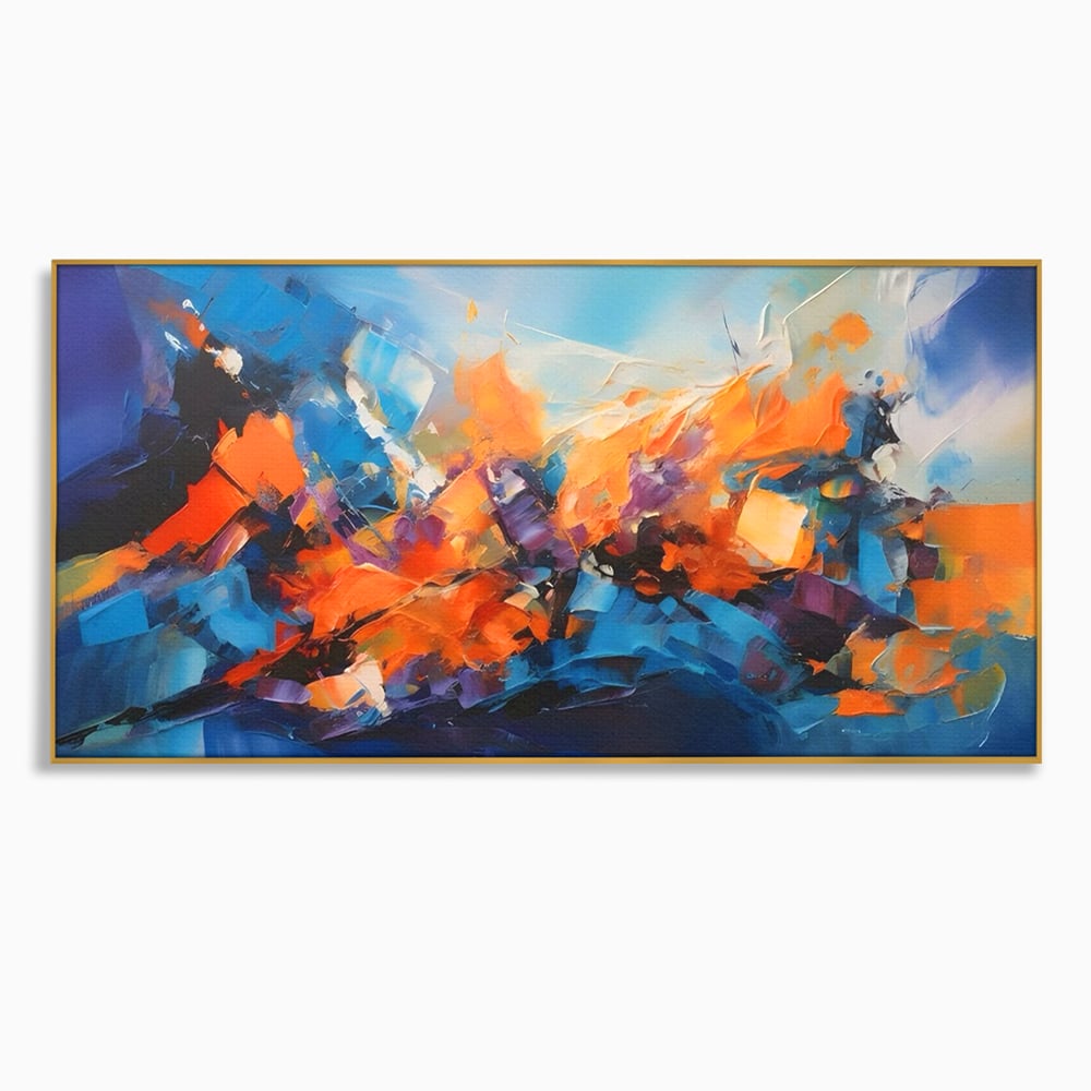 Tablou Canvas Premium LuxCanva® C1250, Futuristic Abstract Art , Relaxare, Living Room, Culori Vibrante