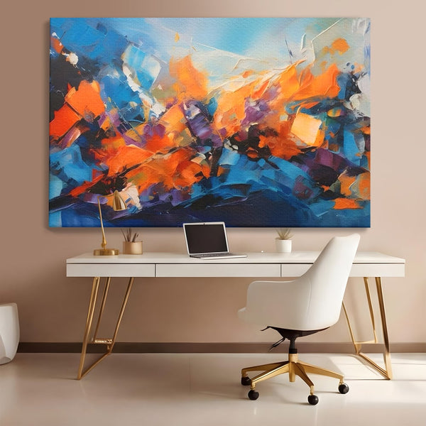 Tablou Canvas Premium LuxCanva® C1250, Futuristic Abstract Art , Relaxare, Living Room, Culori Vibrante