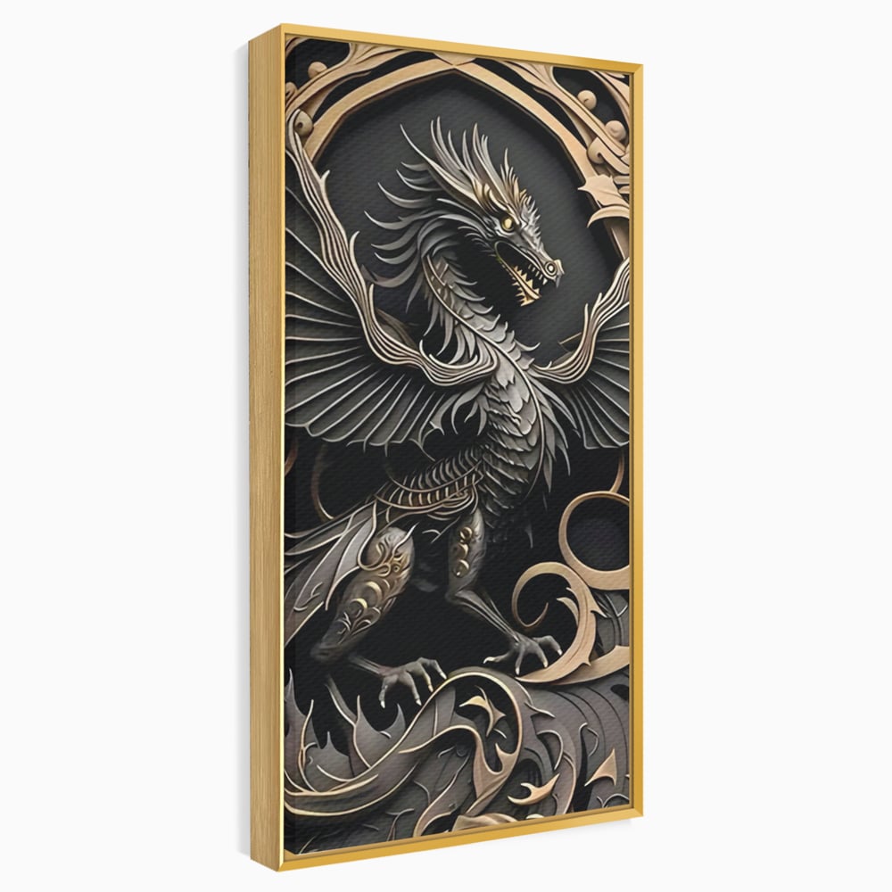 Tablou Canvas Premium, LuxCanva® C1251, Dragon,  Relaxare, Living Room, Culori Vibrante