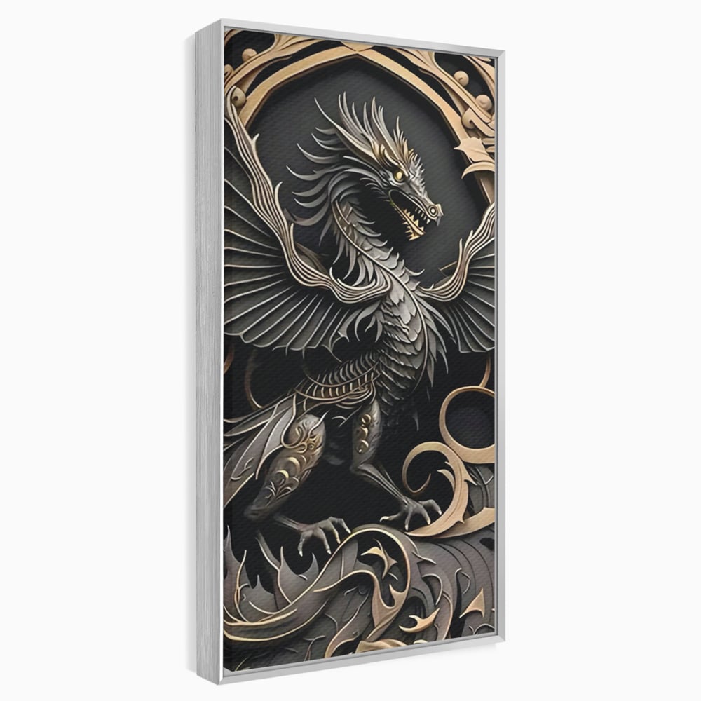 Tablou Canvas Premium, LuxCanva® C1251, Dragon,  Relaxare, Living Room, Culori Vibrante