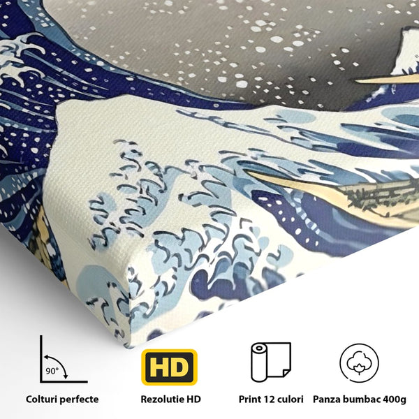 Leinwand Wandbilder Premium, LuxCanva® C1252, Surfen Wellen, Entspannen, Wohnzimmer, Kinderzimmer Lebendige Farben