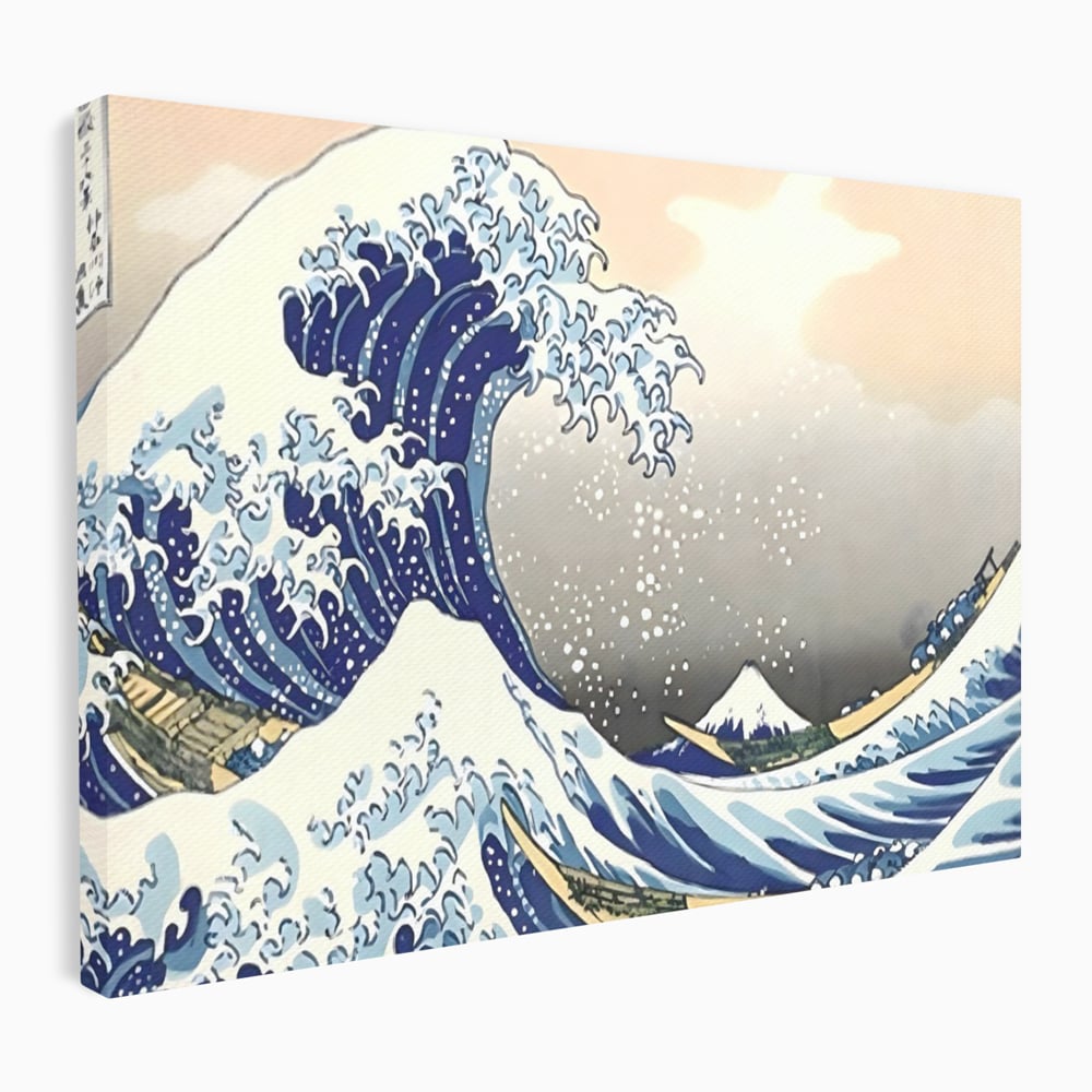 Leinwand Wandbilder Premium, LuxCanva® C1252, Surfen Wellen, Entspannen, Wohnzimmer, Kinderzimmer Lebendige Farben