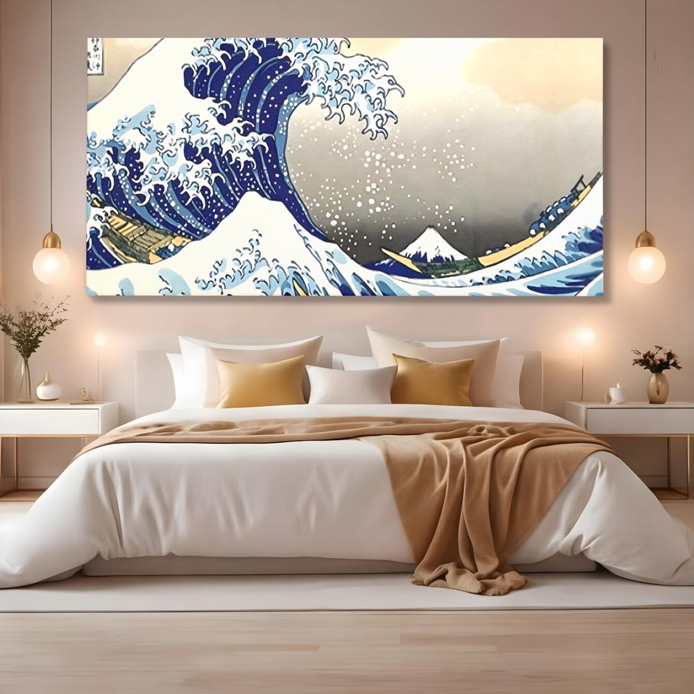 Leinwand Wandbilder Premium, LuxCanva® C1252, Surfen Wellen, Entspannen, Wohnzimmer, Kinderzimmer Lebendige Farben