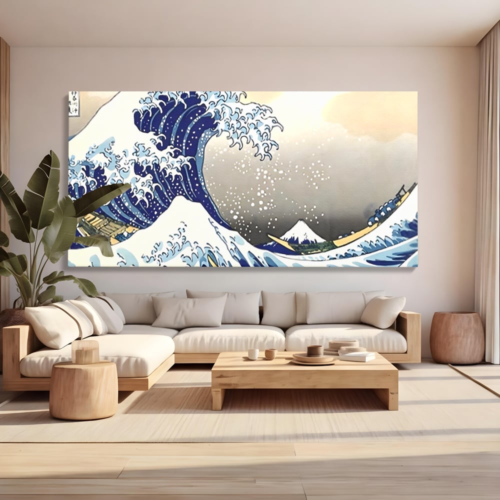 Leinwand Wandbilder Premium, LuxCanva® C1252, Surfen Wellen, Entspannen, Wohnzimmer, Kinderzimmer Lebendige Farben