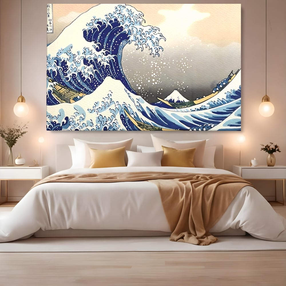 Leinwand Wandbilder Premium, LuxCanva® C1252, Surfen Wellen, Entspannen, Wohnzimmer, Kinderzimmer Lebendige Farben