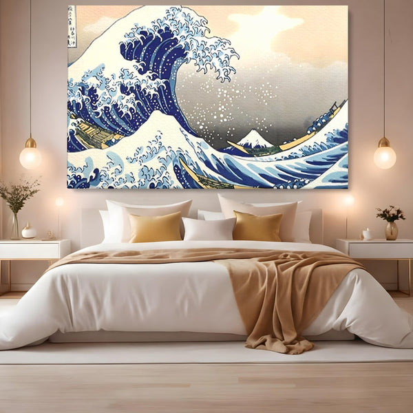 Leinwand Wandbilder Premium, LuxCanva® C1252, Surfen Wellen, Entspannen, Wohnzimmer, Kinderzimmer Lebendige Farben