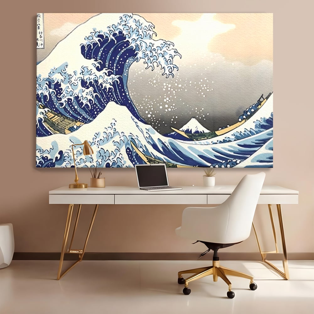 Leinwand Wandbilder Premium, LuxCanva® C1252, Surfen Wellen, Entspannen, Wohnzimmer, Kinderzimmer Lebendige Farben