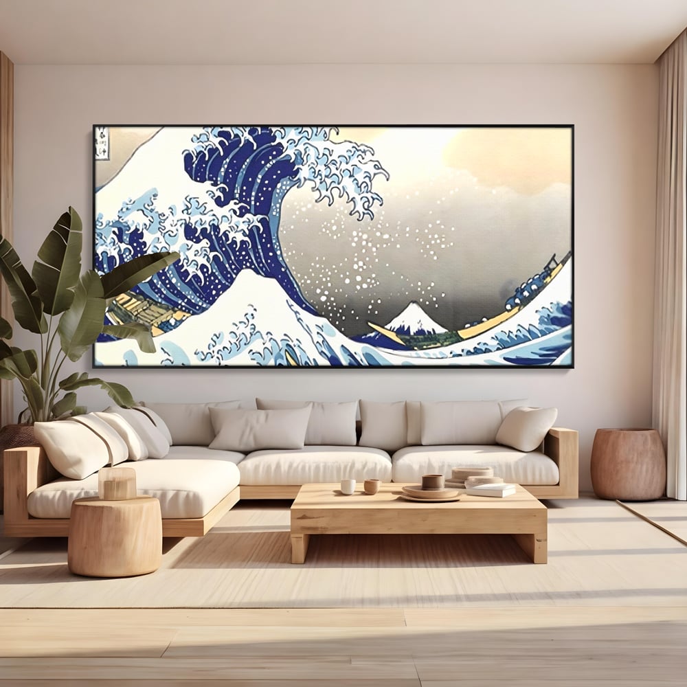 Leinwand Wandbilder Premium, LuxCanva® C1252, Surfen Wellen, Entspannen, Wohnzimmer, Kinderzimmer Lebendige Farben