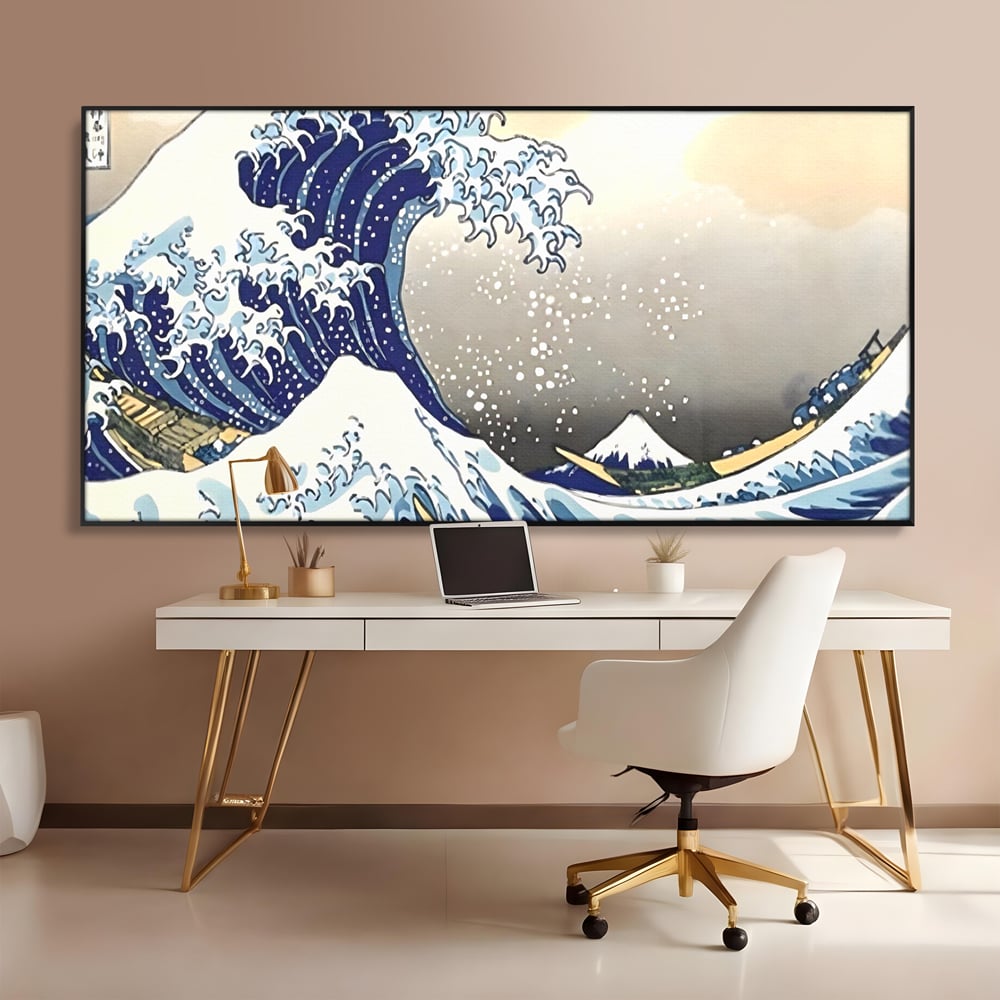 Leinwand Wandbilder Premium, LuxCanva® C1252, Surfen Wellen, Entspannen, Wohnzimmer, Kinderzimmer Lebendige Farben