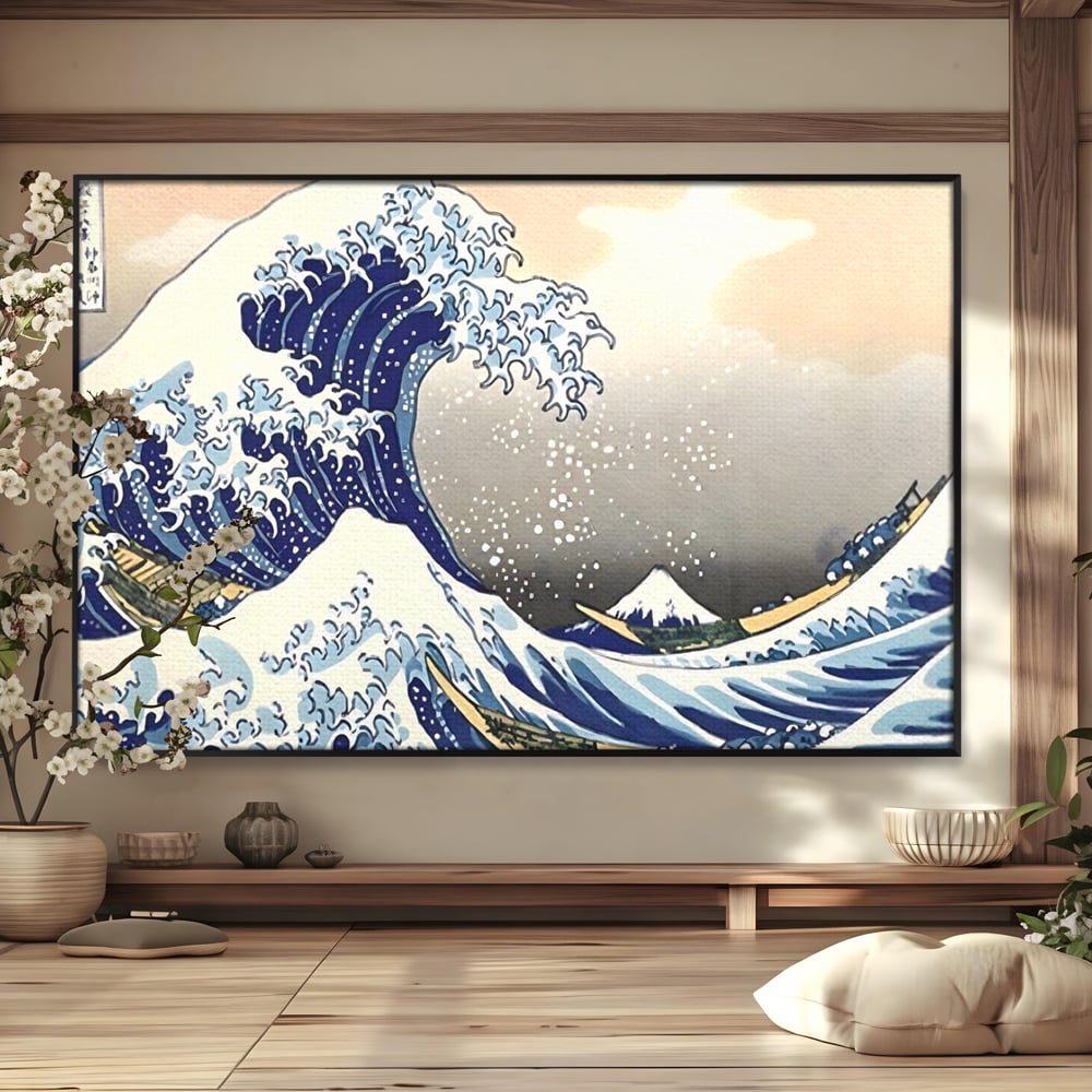 Leinwand Wandbilder Premium, LuxCanva® C1252, Surfen Wellen, Entspannen, Wohnzimmer, Kinderzimmer Lebendige Farben