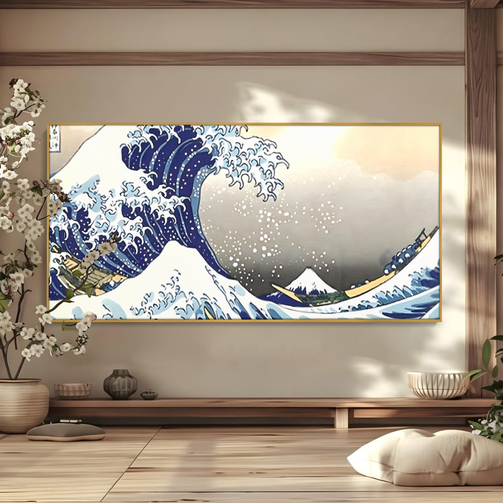 Leinwand Wandbilder Premium, LuxCanva® C1252, Surfen Wellen, Entspannen, Wohnzimmer, Kinderzimmer Lebendige Farben