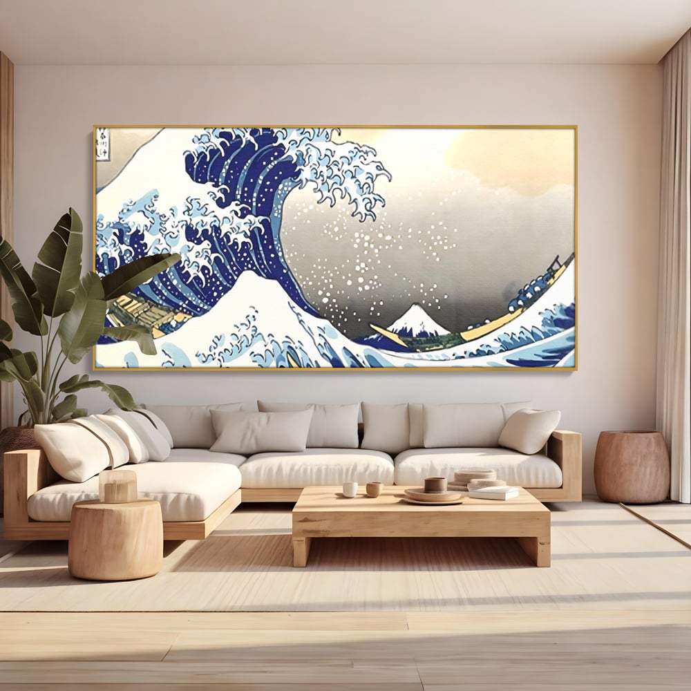 Leinwand Wandbilder Premium, LuxCanva® C1252, Surfen Wellen, Entspannen, Wohnzimmer, Kinderzimmer Lebendige Farben