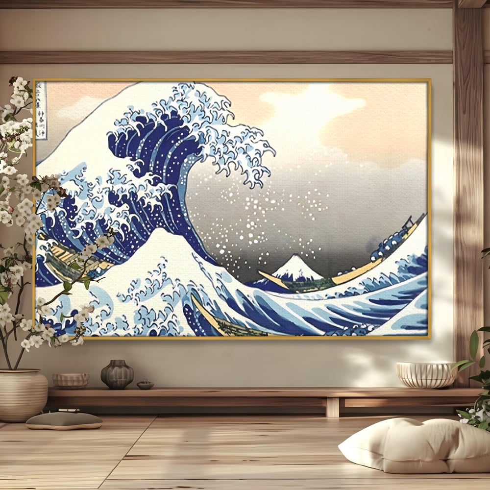 Leinwand Wandbilder Premium, LuxCanva® C1252, Surfen Wellen, Entspannen, Wohnzimmer, Kinderzimmer Lebendige Farben