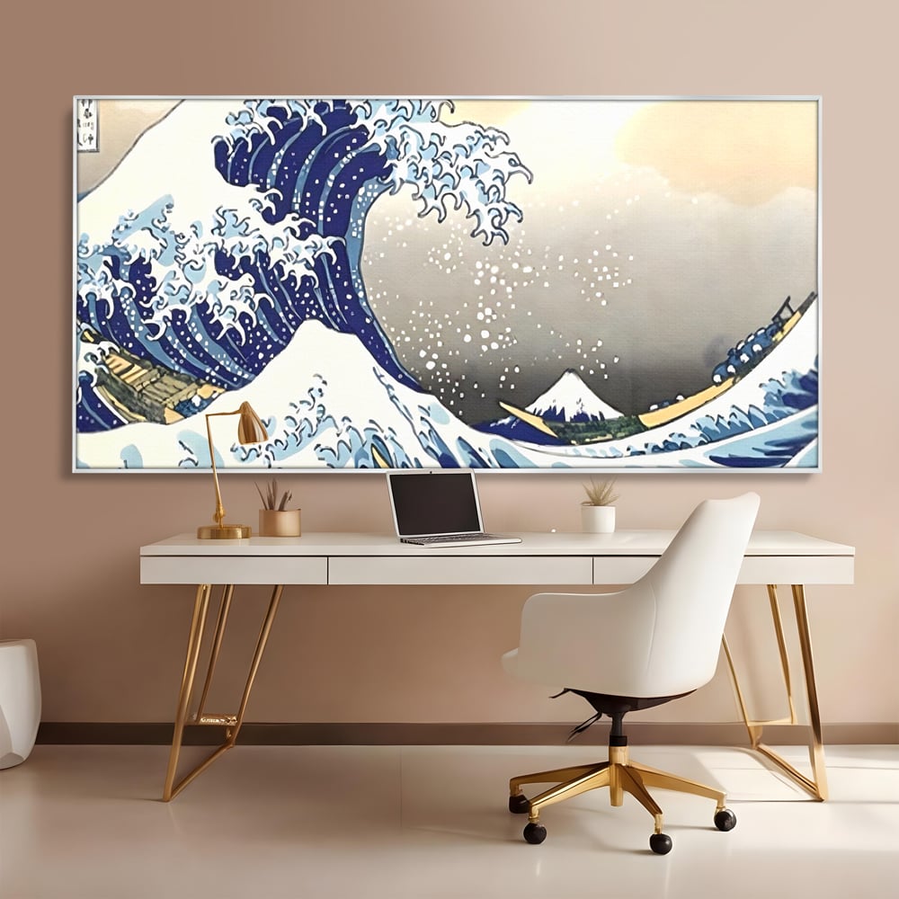 Leinwand Wandbilder Premium, LuxCanva® C1252, Surfen Wellen, Entspannen, Wohnzimmer, Kinderzimmer Lebendige Farben