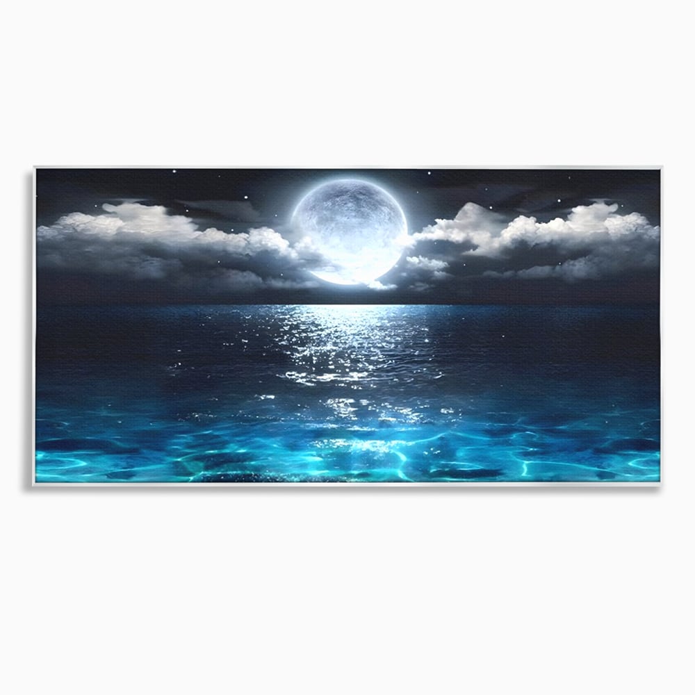 Tablou Canvas Premium, LuxCanva® C1254, Midnight Over The Sea, Relaxare, Game Room, Kids Room Culori Vibrante