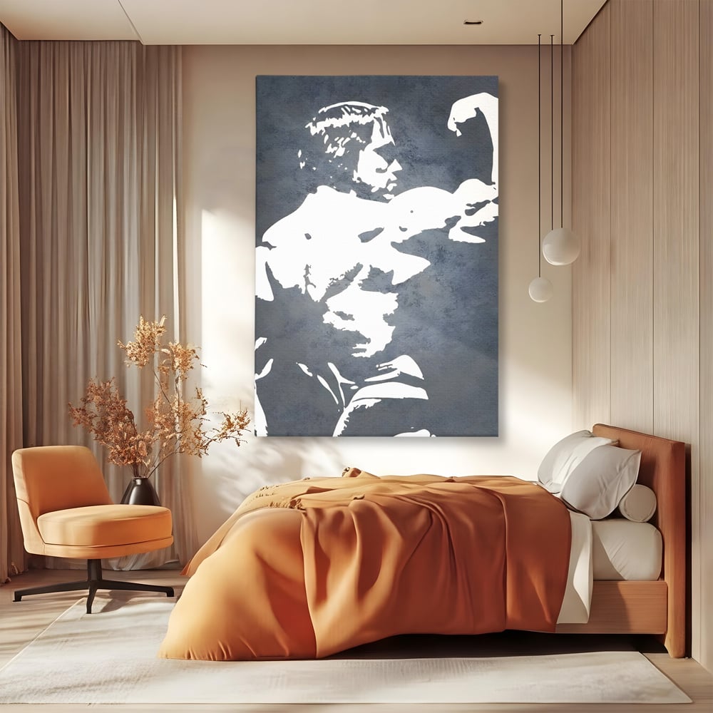 Leinwand Premium Canvas Wall Art, LuxCanva® C1255, Arnold The Olympian, Entspannend, Spielzimmer, Kräftige Farben