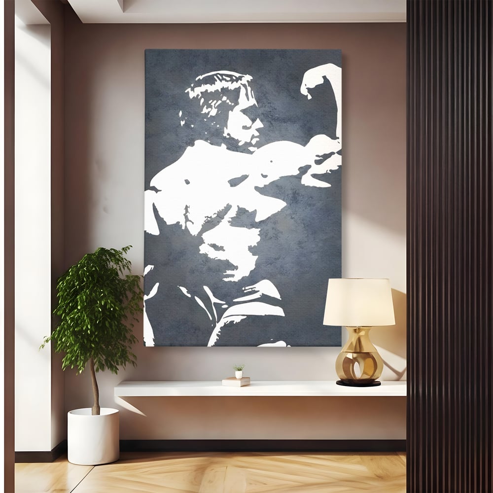 Leinwand Premium Canvas Wall Art, LuxCanva® C1255, Arnold The Olympian, Entspannend, Spielzimmer, Kräftige Farben