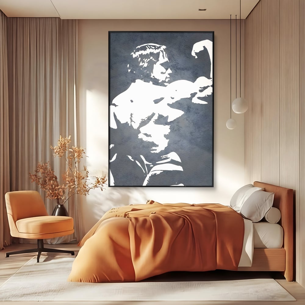 Leinwand Premium Canvas Wall Art, LuxCanva® C1255, Arnold The Olympian, Entspannend, Spielzimmer, Kräftige Farben