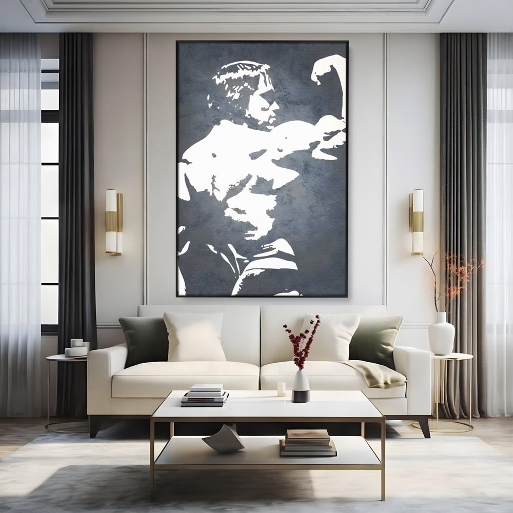 Leinwand Premium Canvas Wall Art, LuxCanva® C1255, Arnold The Olympian, Entspannend, Spielzimmer, Kräftige Farben
