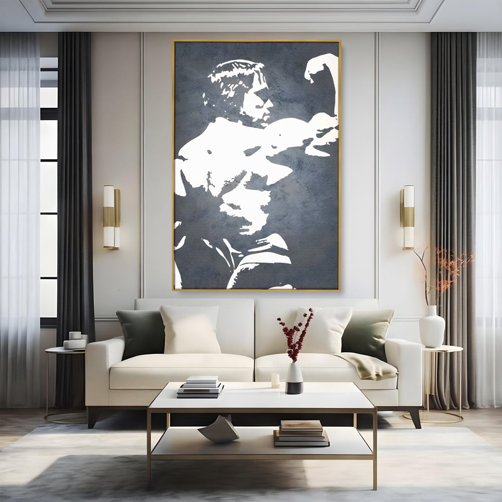 Leinwand Premium Canvas Wall Art, LuxCanva® C1255, Arnold The Olympian, Entspannend, Spielzimmer, Kräftige Farben