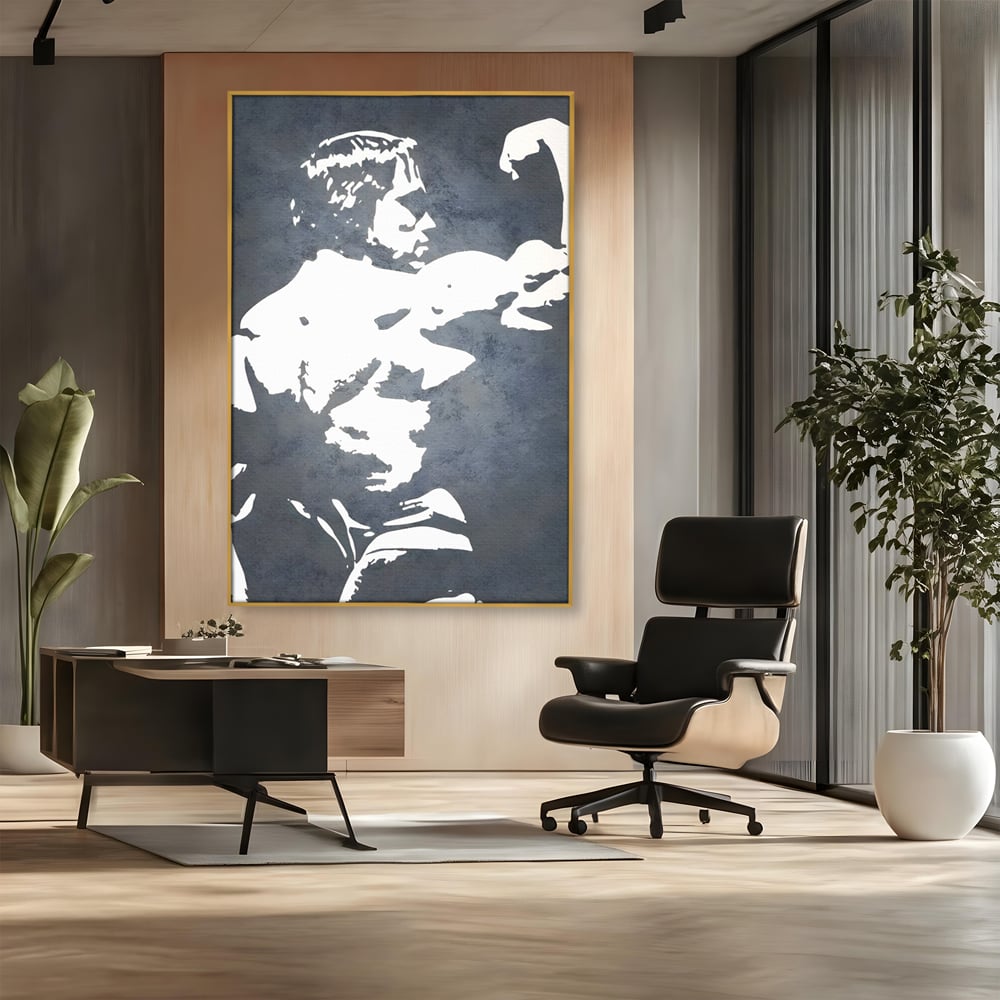 Leinwand Premium Canvas Wall Art, LuxCanva® C1255, Arnold The Olympian, Entspannend, Spielzimmer, Kräftige Farben