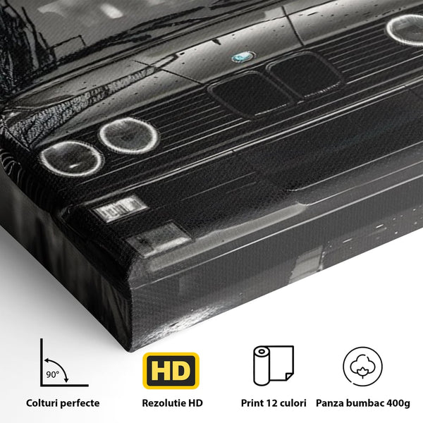 Tablou Canvas Premium, LuxCanva® C1256, Fancy BMW Car, Relaxare, Game Room, Culori Vibrante