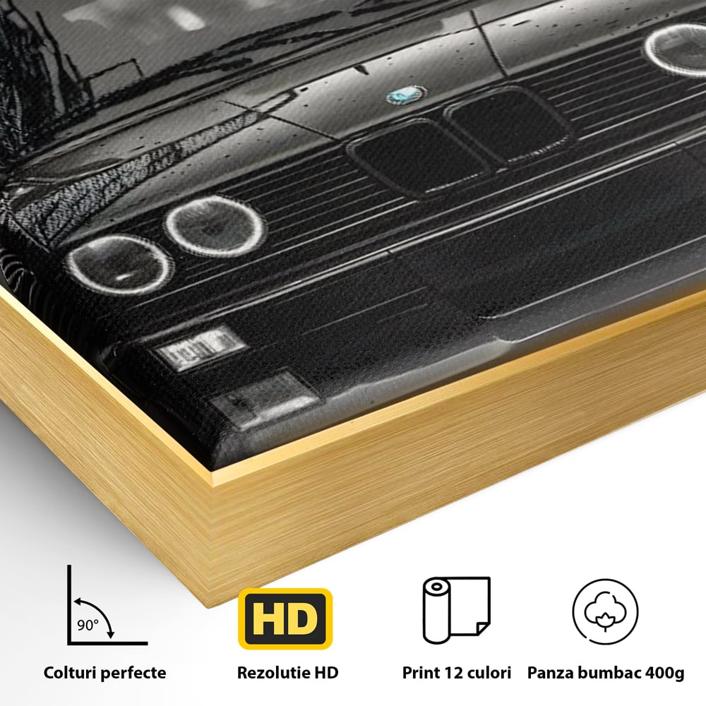 Tablou Canvas Premium, LuxCanva® C1256, Fancy BMW Car, Relaxare, Game Room, Culori Vibrante