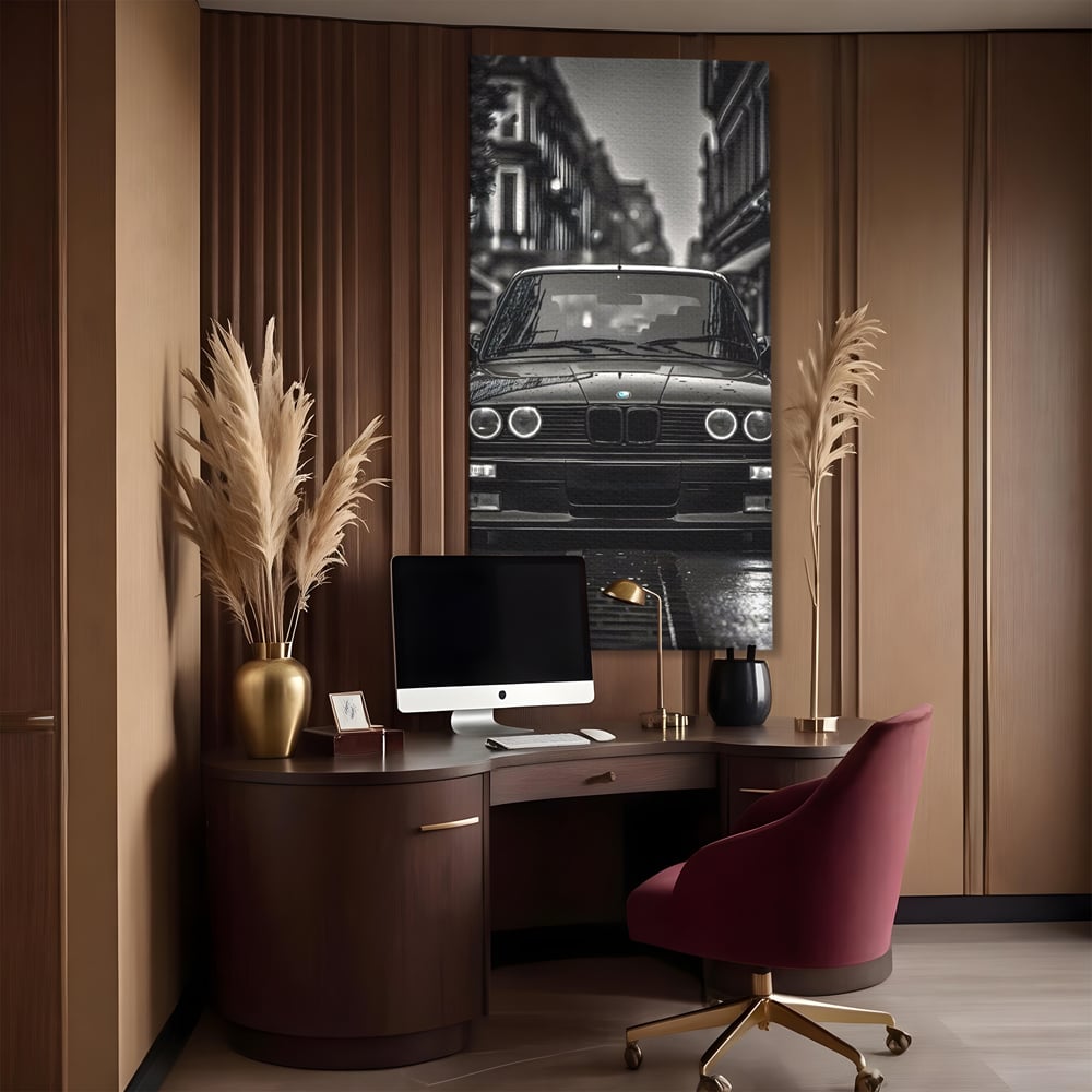 Tablou Canvas Premium, LuxCanva® C1256, Fancy BMW Car, Relaxare, Game Room, Culori Vibrante