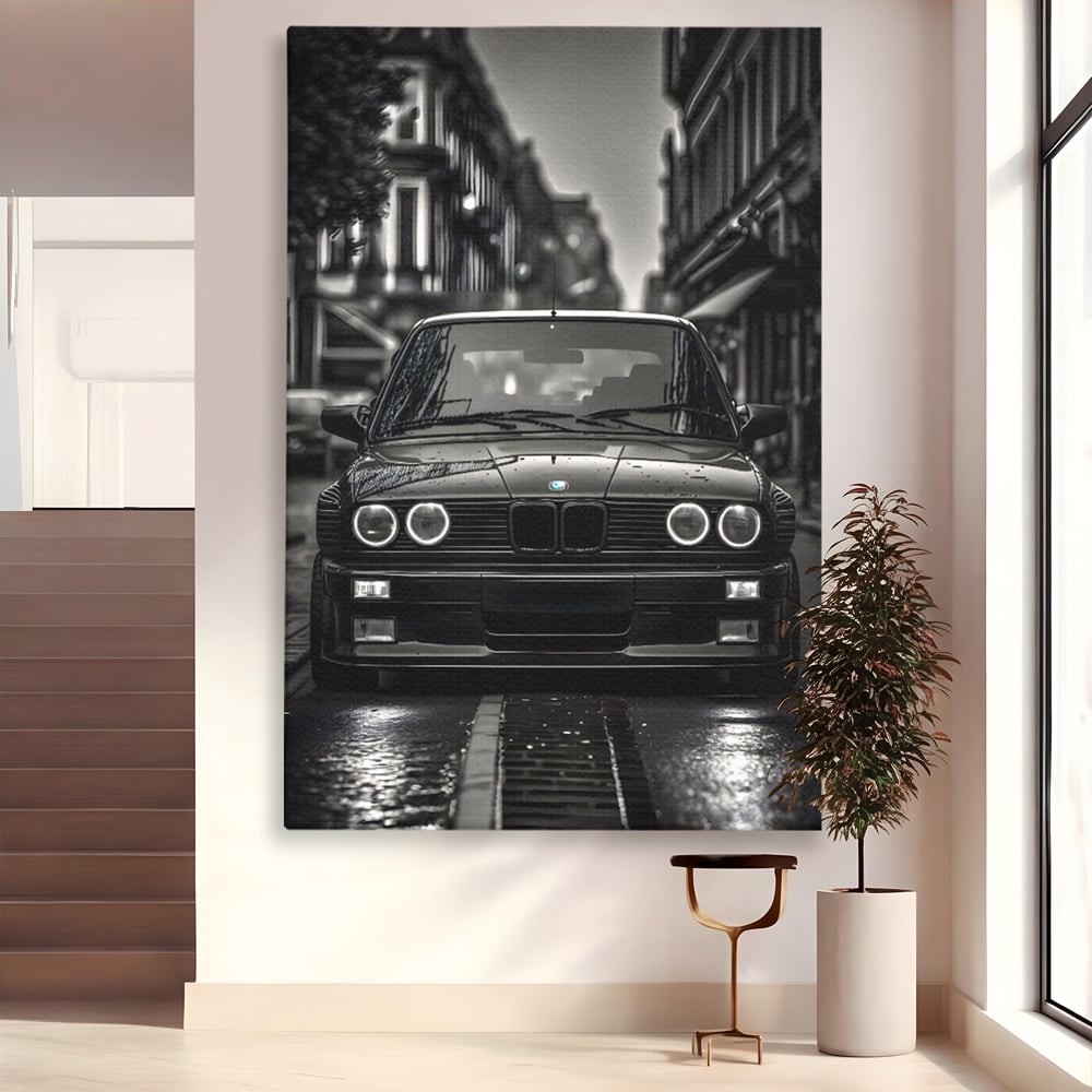 Tablou Canvas Premium, LuxCanva® C1256, Fancy BMW Car, Relaxare, Game Room, Culori Vibrante