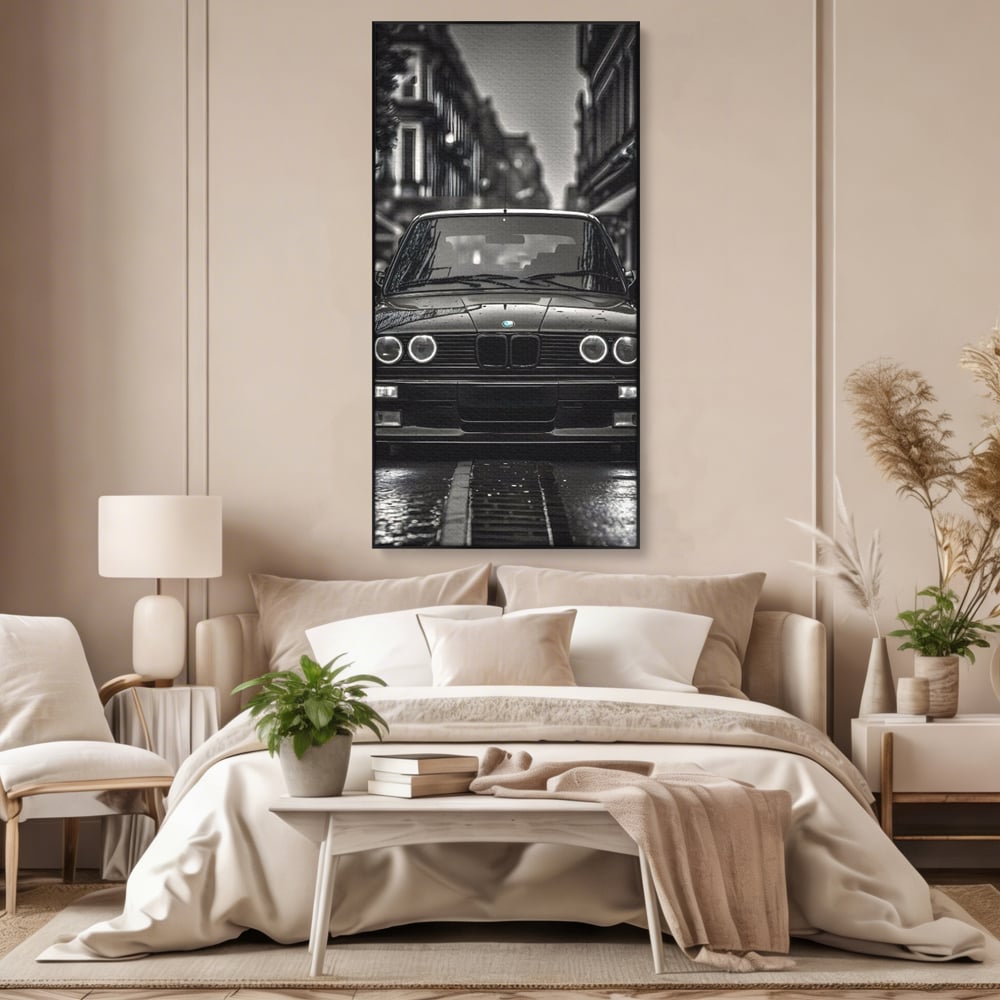 Tablou Canvas Premium, LuxCanva® C1256, Fancy BMW Car, Relaxare, Game Room, Culori Vibrante