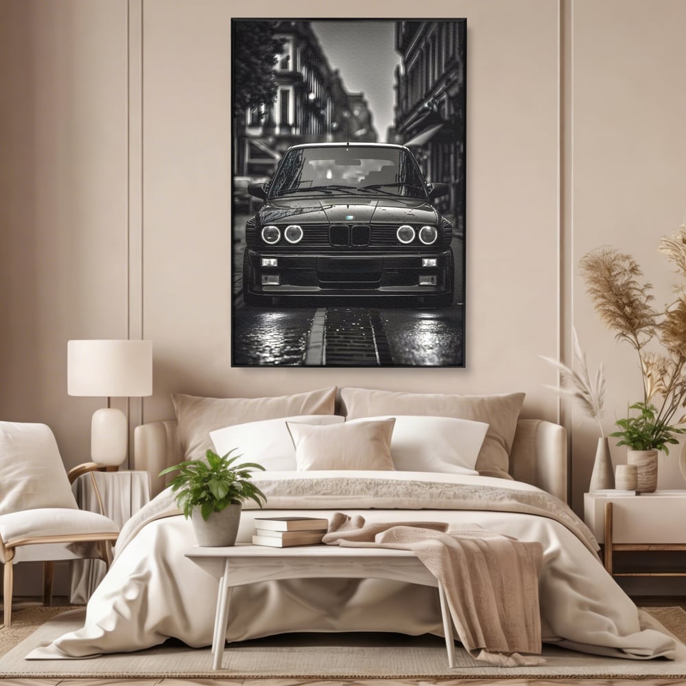 Tablou Canvas Premium, LuxCanva® C1256, Fancy BMW Car, Relaxare, Game Room, Culori Vibrante