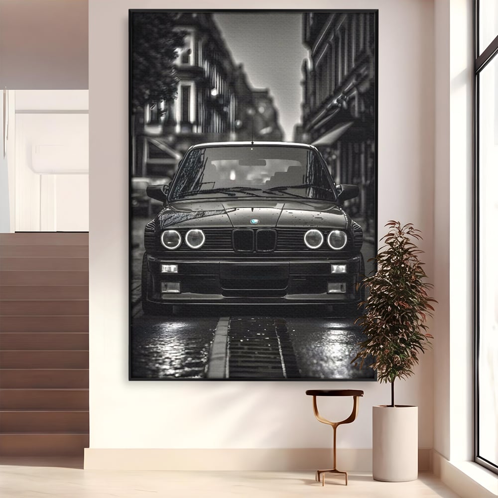 Tablou Canvas Premium, LuxCanva® C1256, Fancy BMW Car, Relaxare, Game Room, Culori Vibrante