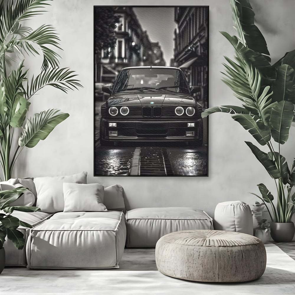 Tablou Canvas Premium, LuxCanva® C1256, Fancy BMW Car, Relaxare, Game Room, Culori Vibrante