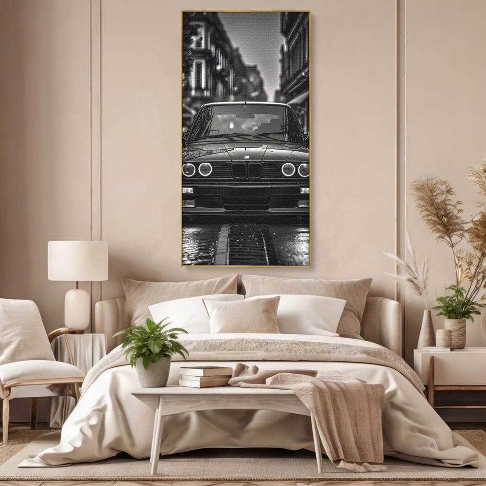 Tablou Canvas Premium, LuxCanva® C1256, Fancy BMW Car, Relaxare, Game Room, Culori Vibrante