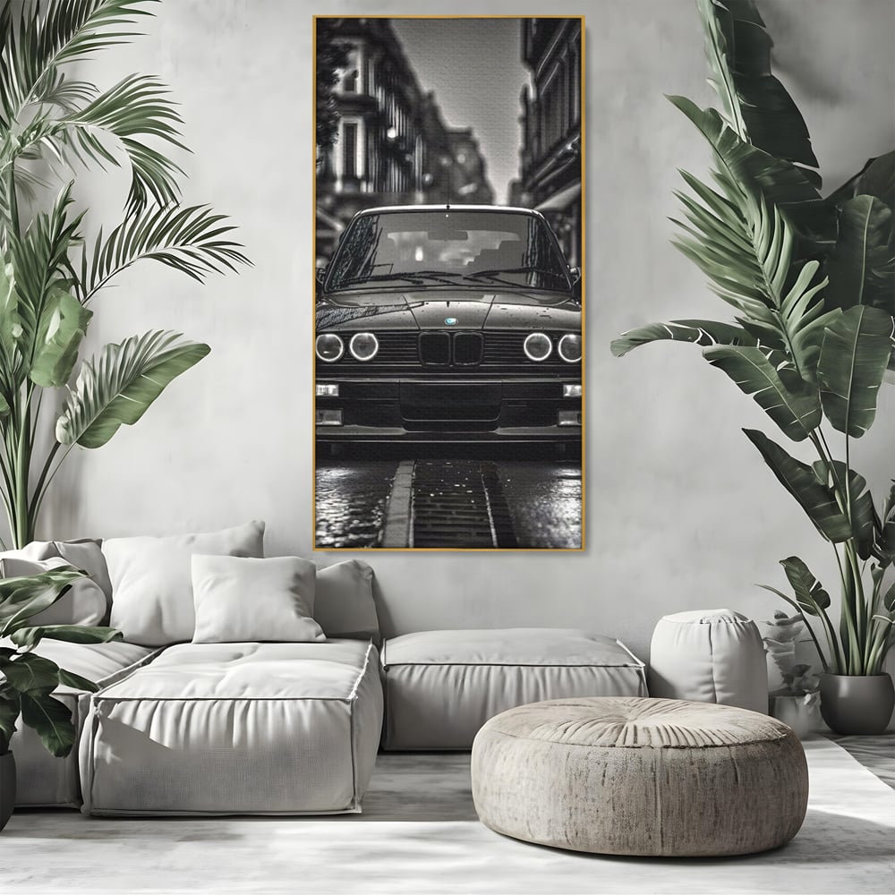 Tablou Canvas Premium, LuxCanva® C1256, Fancy BMW Car, Relaxare, Game Room, Culori Vibrante