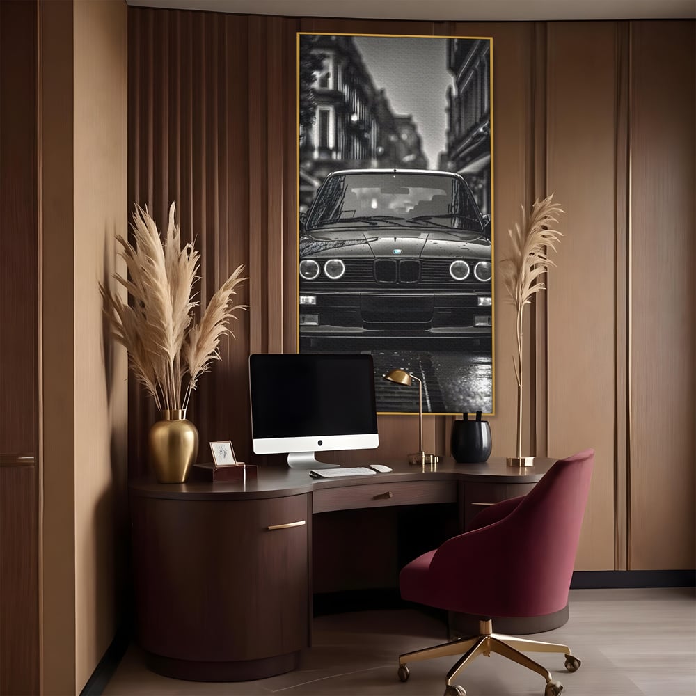 Tablou Canvas Premium, LuxCanva® C1256, Fancy BMW Car, Relaxare, Game Room, Culori Vibrante