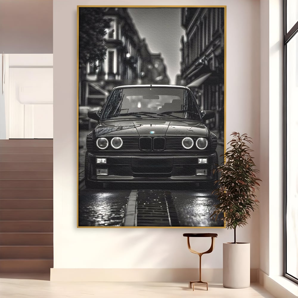 Tablou Canvas Premium, LuxCanva® C1256, Fancy BMW Car, Relaxare, Game Room, Culori Vibrante