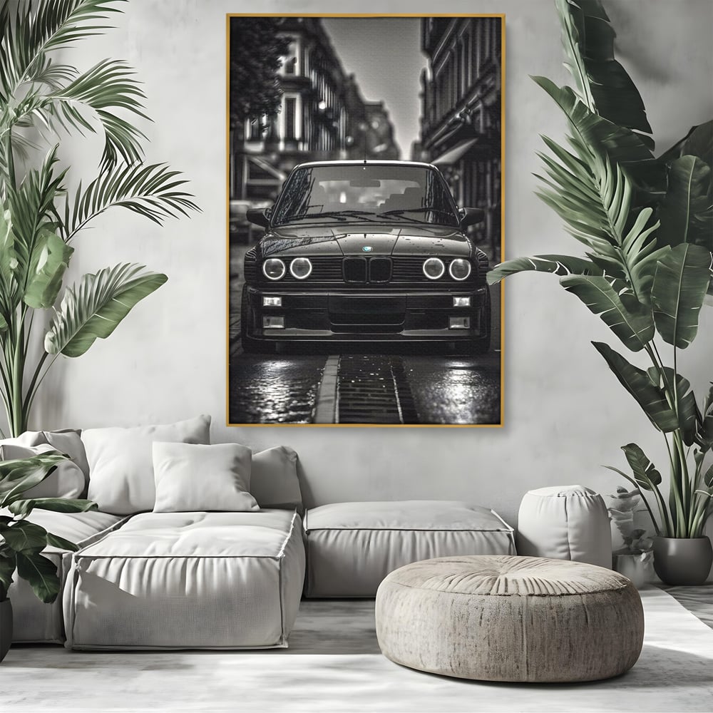 Tablou Canvas Premium, LuxCanva® C1256, Fancy BMW Car, Relaxare, Game Room, Culori Vibrante
