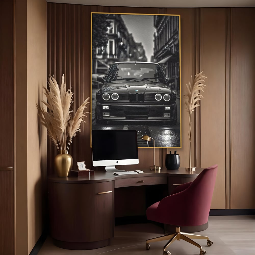 Tablou Canvas Premium, LuxCanva® C1256, Fancy BMW Car, Relaxare, Game Room, Culori Vibrante