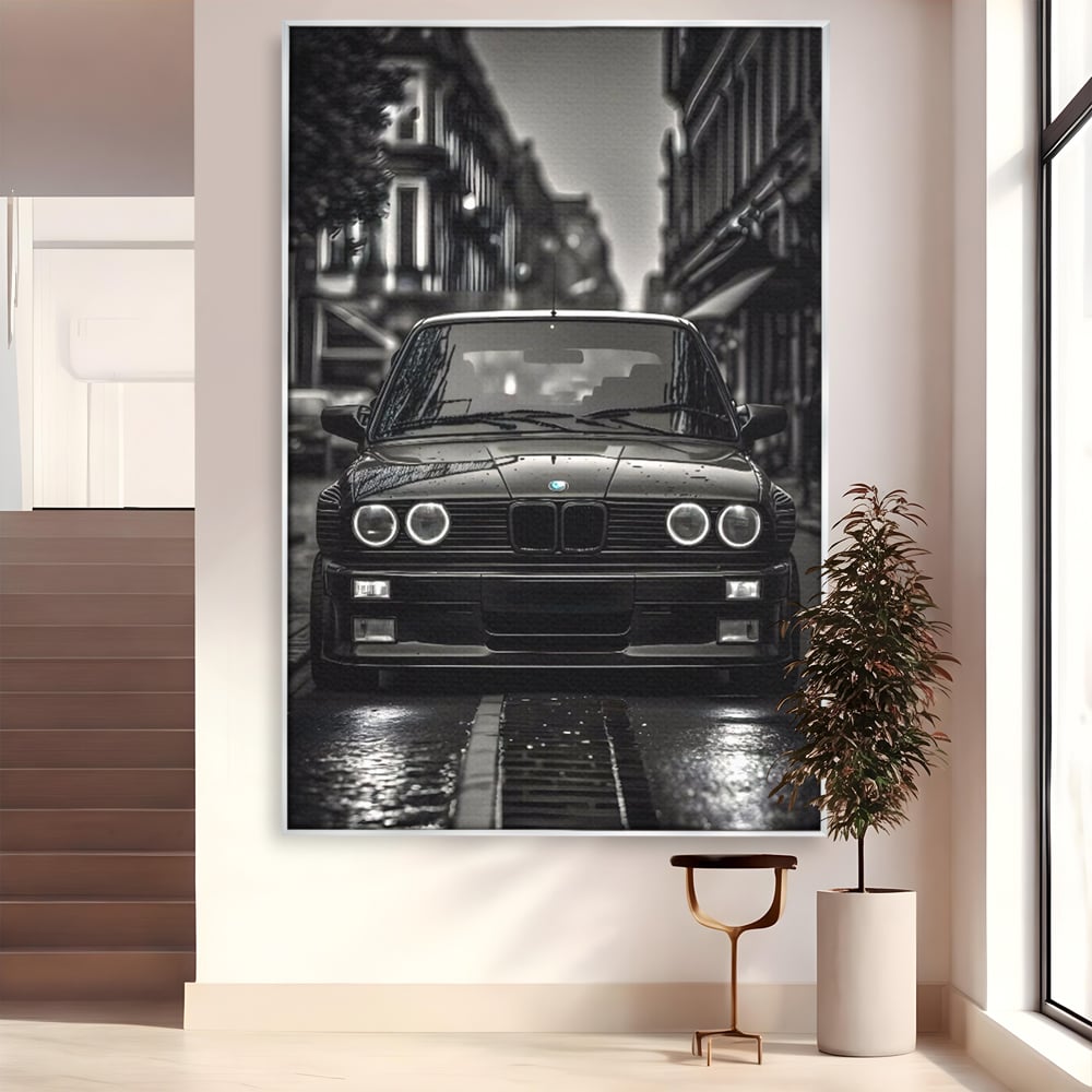 Tablou Canvas Premium, LuxCanva® C1256, Fancy BMW Car, Relaxare, Game Room, Culori Vibrante