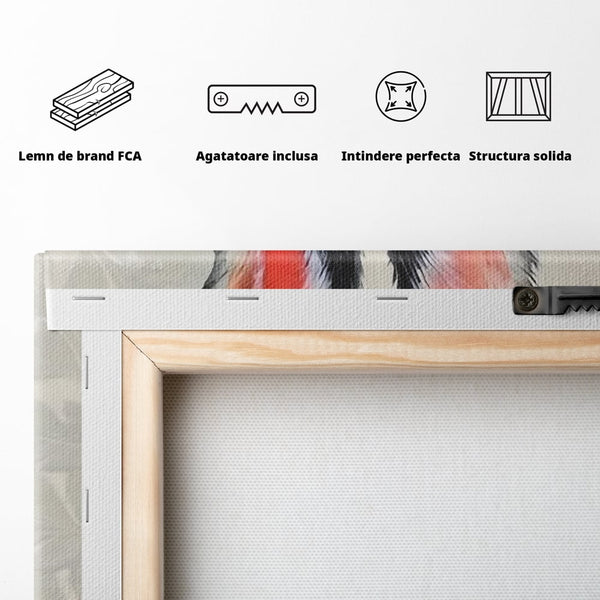 Tablou Canvas Premium, LuxCanva® C1260, Funny Bunny, Relaxare, Kids Room, Culori Vibrante