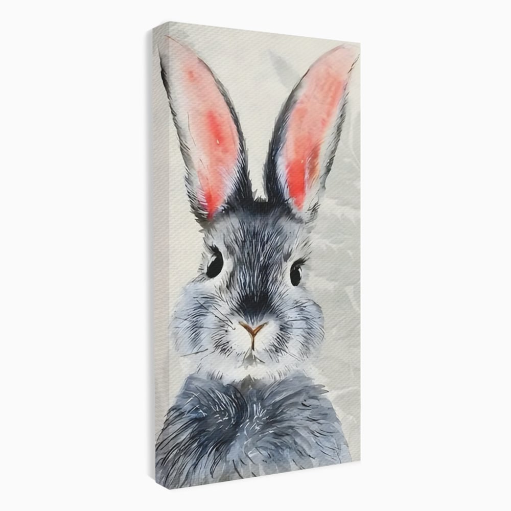 Tablou Canvas Premium, LuxCanva® C1260, Funny Bunny, Relaxare, Kids Room, Culori Vibrante