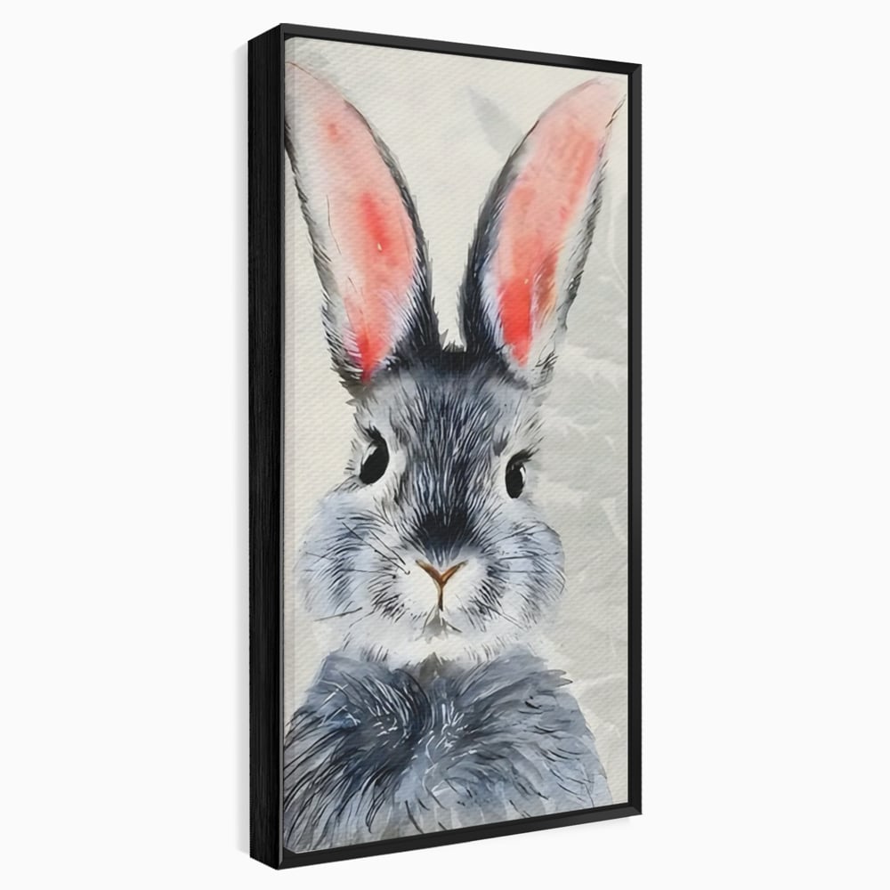 Tablou Canvas Premium, LuxCanva® C1260, Funny Bunny, Relaxare, Kids Room, Culori Vibrante