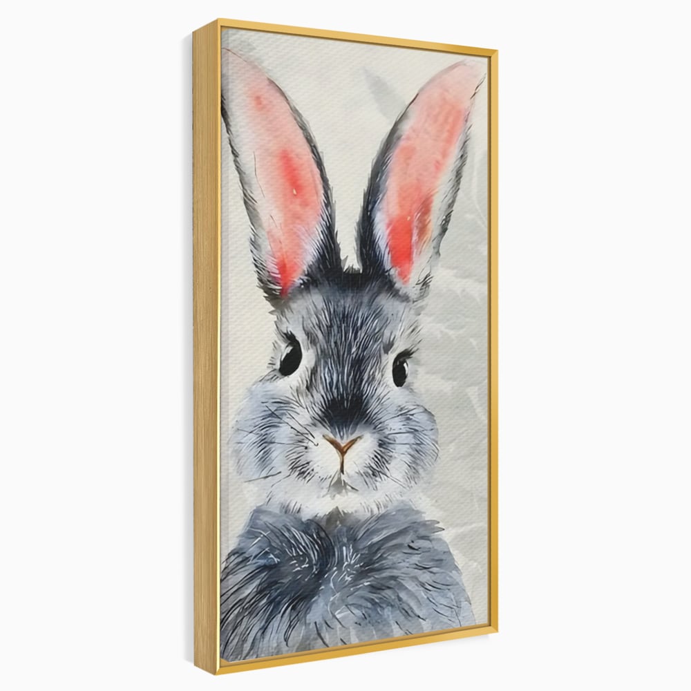 Tablou Canvas Premium, LuxCanva® C1260, Funny Bunny, Relaxare, Kids Room, Culori Vibrante