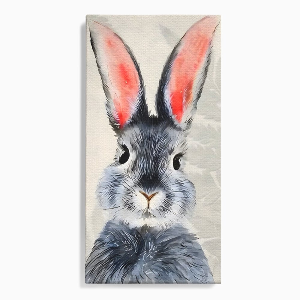 Tablou Canvas Premium, LuxCanva® C1260, Funny Bunny, Relaxare, Kids Room, Culori Vibrante