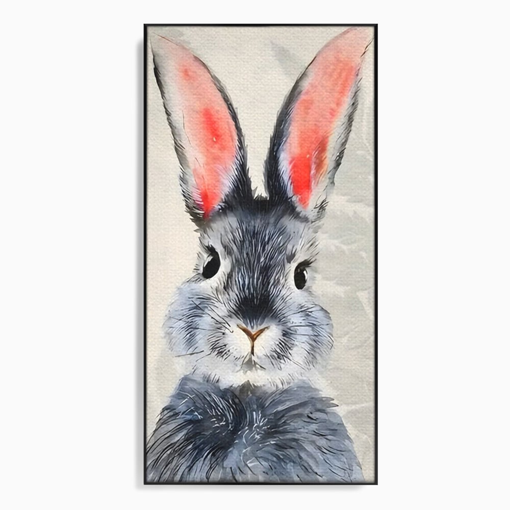 Tablou Canvas Premium, LuxCanva® C1260, Funny Bunny, Relaxare, Kids Room, Culori Vibrante