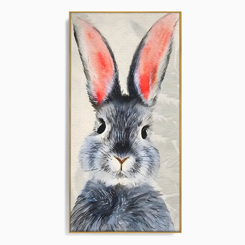 Tablou Canvas Premium, LuxCanva® C1260, Funny Bunny, Relaxare, Kids Room, Culori Vibrante